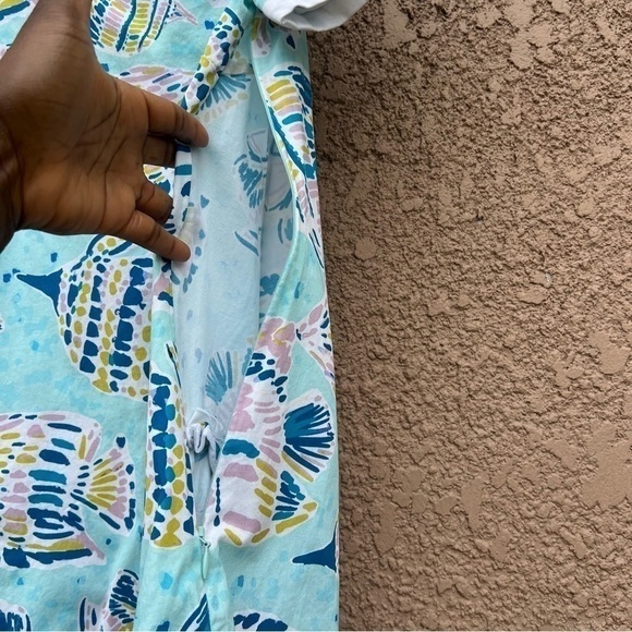 Tyler Boe Fish Print Dress with pockets Lilly Pulitzer Fun Beachy Inspired Style - Picture 8 of 15